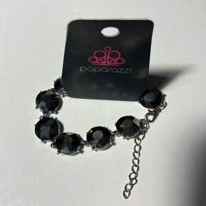 💍5/$5💍 Silver with Black Gems Bracelet